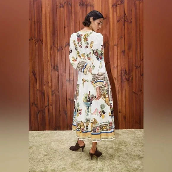 Alemais Mercado Midi Dress $560 NEW without tag US size! - Picture 4 of 6